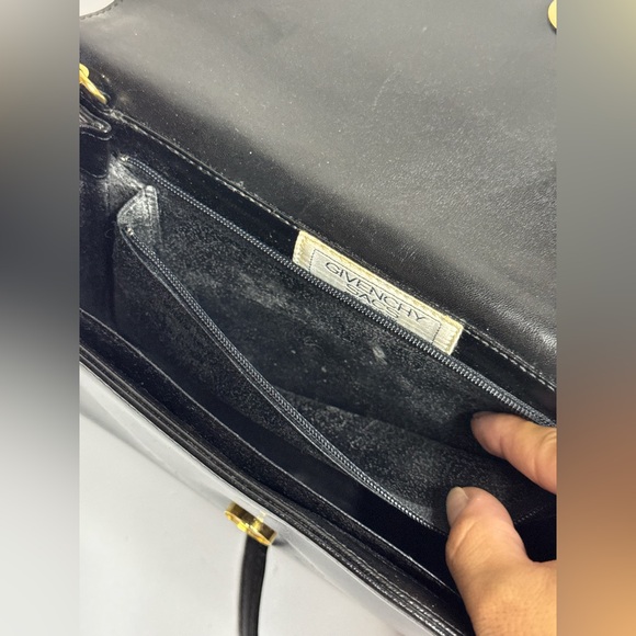 Givenchy Pocket Mini Black Leather Handbag Crossbody Vintage - Picture 13 of 13
